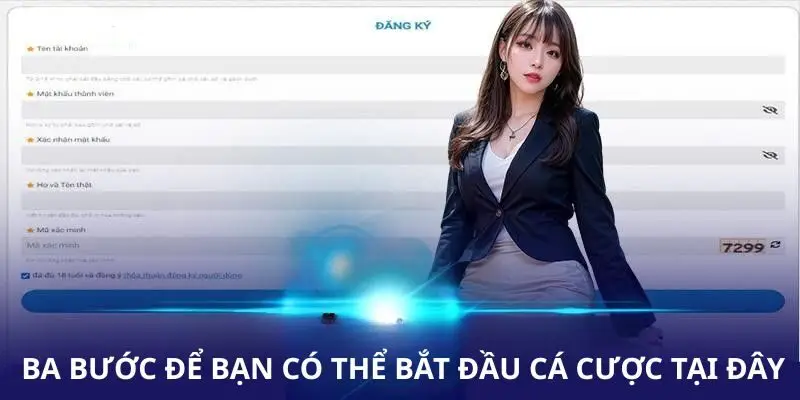 Ba bước để bạn có thể bắt đầu cá cược tại đây